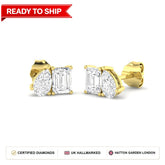 Lab grown diamond earring