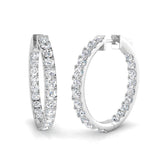 Hoop Earrings - Luvoy Elegant Luxury 0.5ct Gold