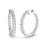 Hoop Earrings - Luvoy Elegant Luxury 0.5ct Gold