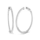 Hoop Earrings - Erfry 1.5ct-10ct Round Cut