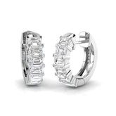Hoop Earrings - Lurwy 1.75ct Gold Diamond Luxury Elegant