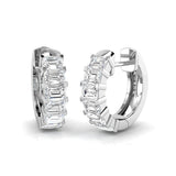 Hoop Earrings - Lurwy 1.75ct Gold Diamond Luxury Elegant