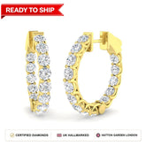 Lab grown diamond earring