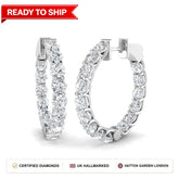 Lab grown diamond earring