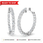 Lab grown diamond earring