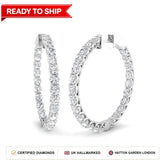Lab grown diamond earring