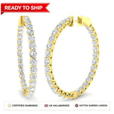 Lab grown diamond earring