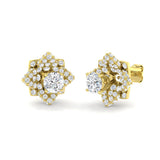 Luvxy 2.5ct Gold Diamond Earrings - Elegant Luxury Jewelry Accessory