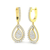 1.48ct Lab Diamond Round Cut Stud Earrings in 9K Yellow Gold