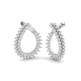 Hoop Earrings - Dusty 1ct Lab Grown Diamond