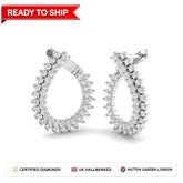 Lab grown diamond earring