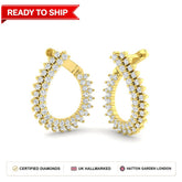 Lab grown diamond earring