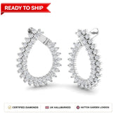 Lab grown diamond earring