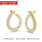 Lab grown diamond earring