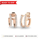 Lab grown diamond earring