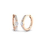 Hoop Earrings - Lutgy Gold Diamond 0.33ct Luxury
