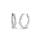 Hoop Earrings - Lutmy Luxury 0.2ct to 0.5ct Gold Diamond