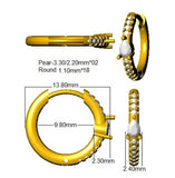 Hoop Earrings - Lutmy Luxury 0.2ct to 0.5ct Gold Diamond