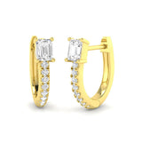 Hoop Earrings - Lutwy Gold 0.5ct Luxury Diamond For Women