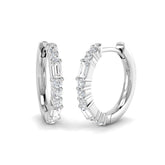 Hoop Earrings - Luvry Sparkling 0.33ct to 0.5ct Gold Diamond
