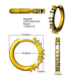 Hoop Earrings - Luvry Sparkling 0.33ct to 0.5ct Gold Diamond