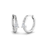 Hoop Earrings - Luvby 0.25ct Gold Diamond Luxury Elegance