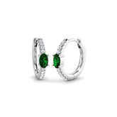Lutxy Emerald Cut Gold Diamond Earrings - Luxury 0.5ct Jewelry