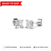 Lab grown diamond earring