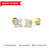 Lab grown diamond earring