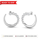 Lab grown diamond earring