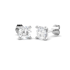 1.5 Carat D-E/VS Lab Grown Diamond Stud Earring 18k White Gold Ready To Ship