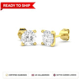 Lab grown diamond earring
