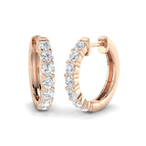 Hoop Earrings - Luxny 1.25ct Gold Luxury Splendor