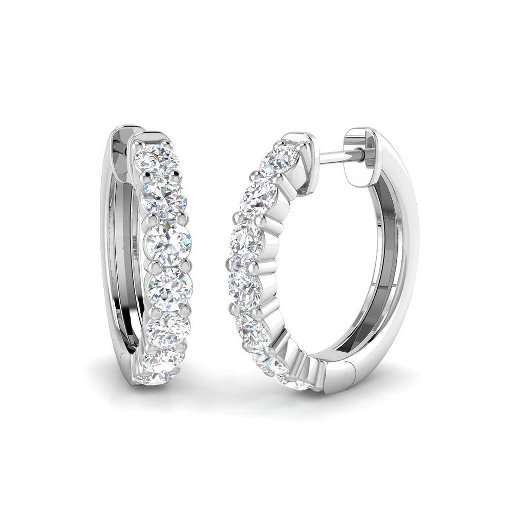 Hoop Earrings - Luxny 1.25ct Gold Luxury Splendor