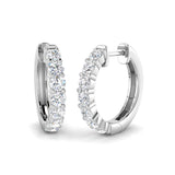 Hoop Earrings - Luxny 1.25ct Gold Luxury Splendor