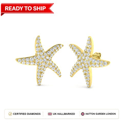 Lab grown diamond earring