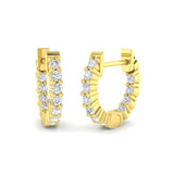 Hoop Earrings - Luxpy Gold 0.25ct Diamond Elegant Luxury