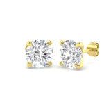8.00 Ct DE/VVS Lab Grown Round Cut Diamond Stud Earring | Prong Set