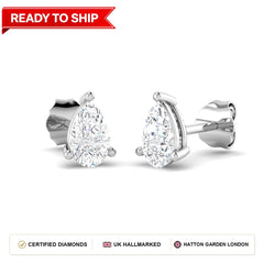 Lab grown diamond earring