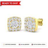 Lab grown diamond earring
