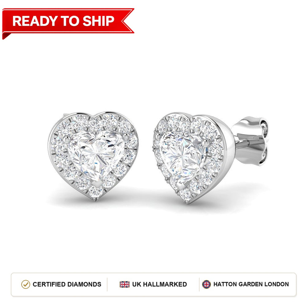 Lab grown diamond earring