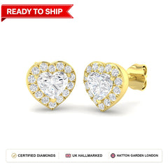 Lab grown diamond earring