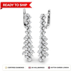 Lab grown diamond earring