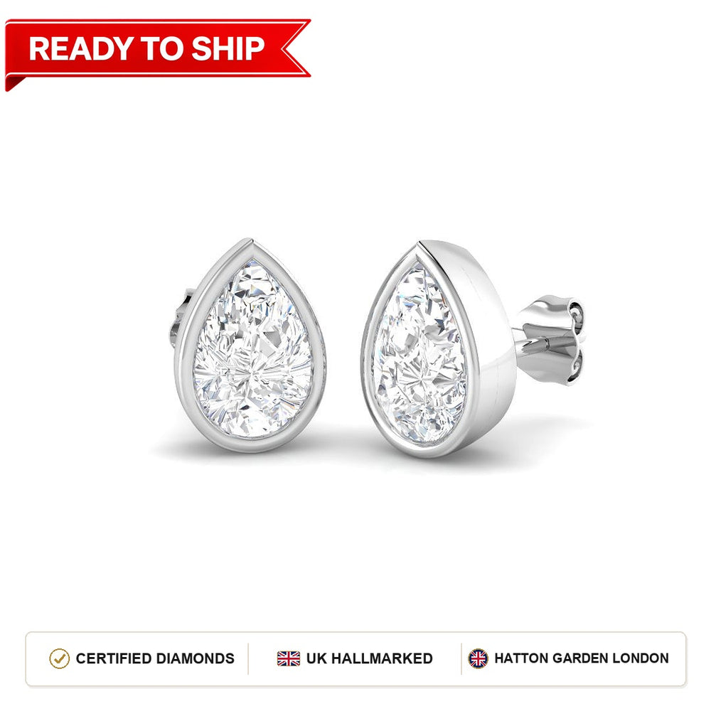 Lab grown diamond earring