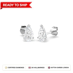 Lab grown diamond earring
