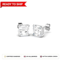 Lab grown diamond earring