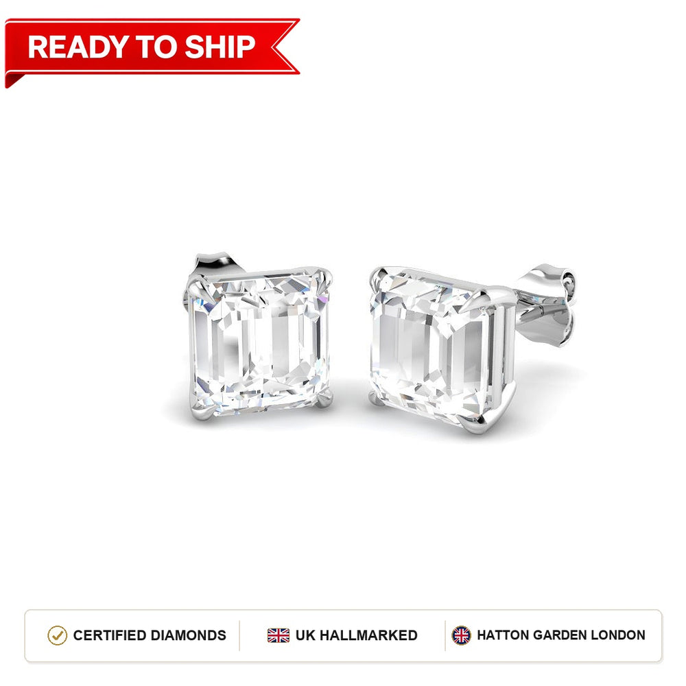 Lab grown diamond earring