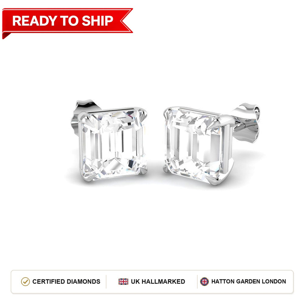 Lab grown diamond earring