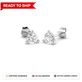Lab grown diamond earring