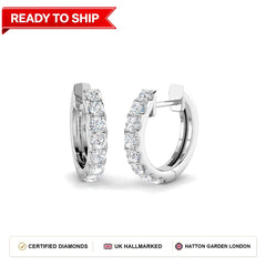 Lab grown diamond earring